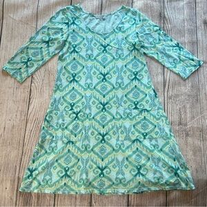 Fresh Produce A-Line Dress Geometric Womens Size Small Pockets Resortwear Summer